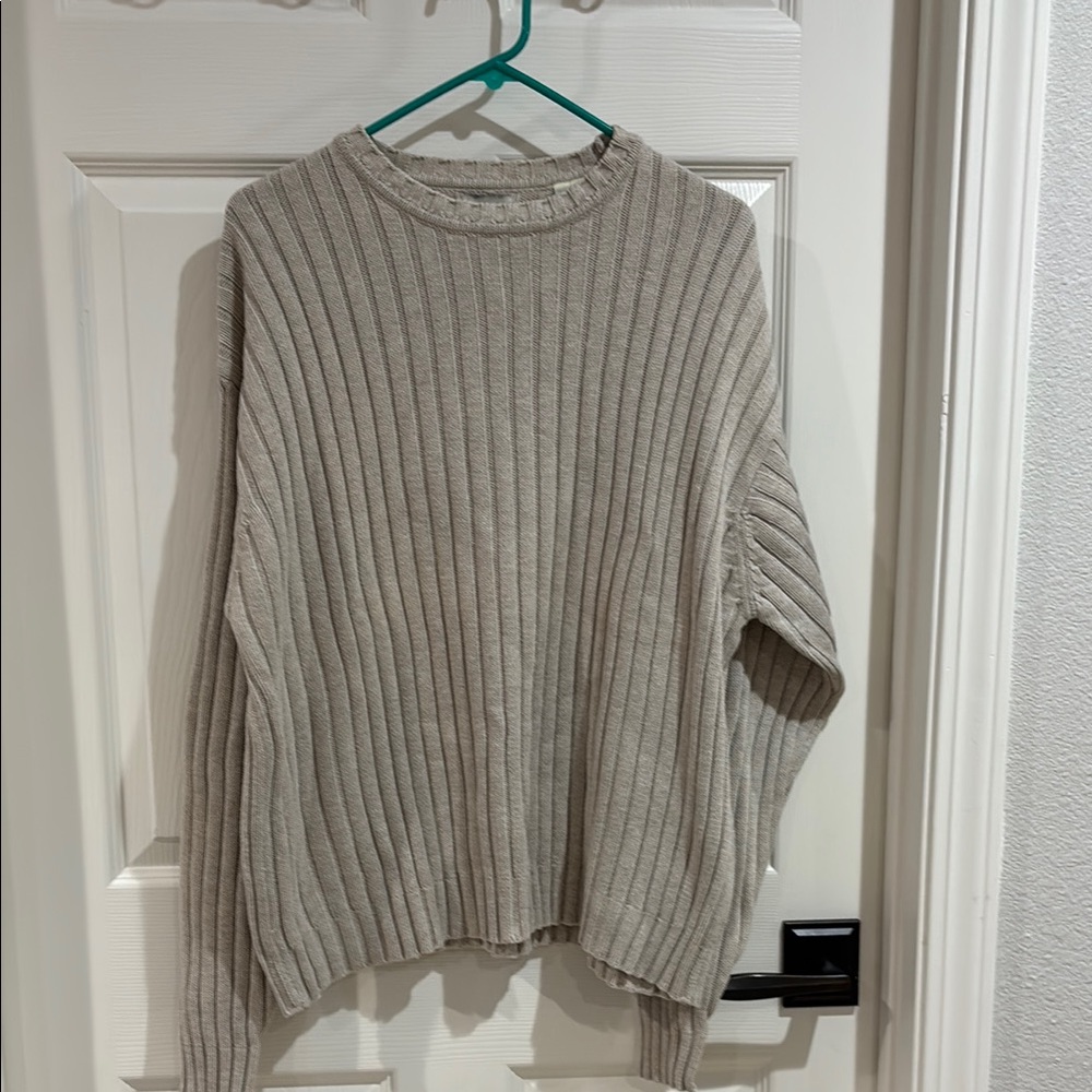 Men’s GAP Ribbed Knit Sweater - Cream